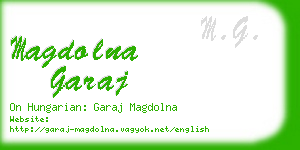 magdolna garaj business card